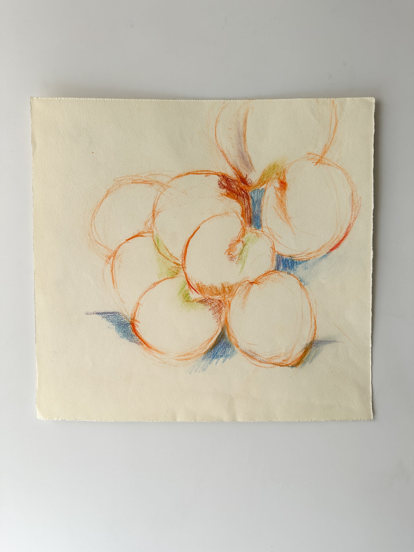 "PALM AND PEACHES FOR MATISSE" Aquatint by Late Artist, Jane Matteson (22.5” W 11” H)