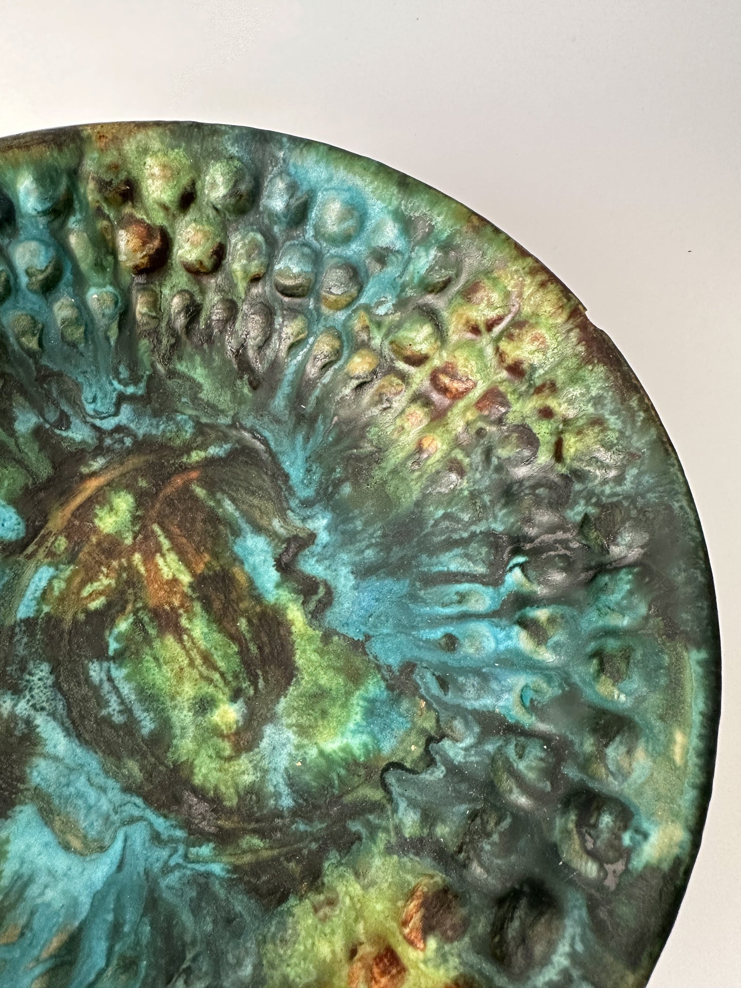Alvino Bagni "Sea Garden" Vintage MCM Pottery Bowl