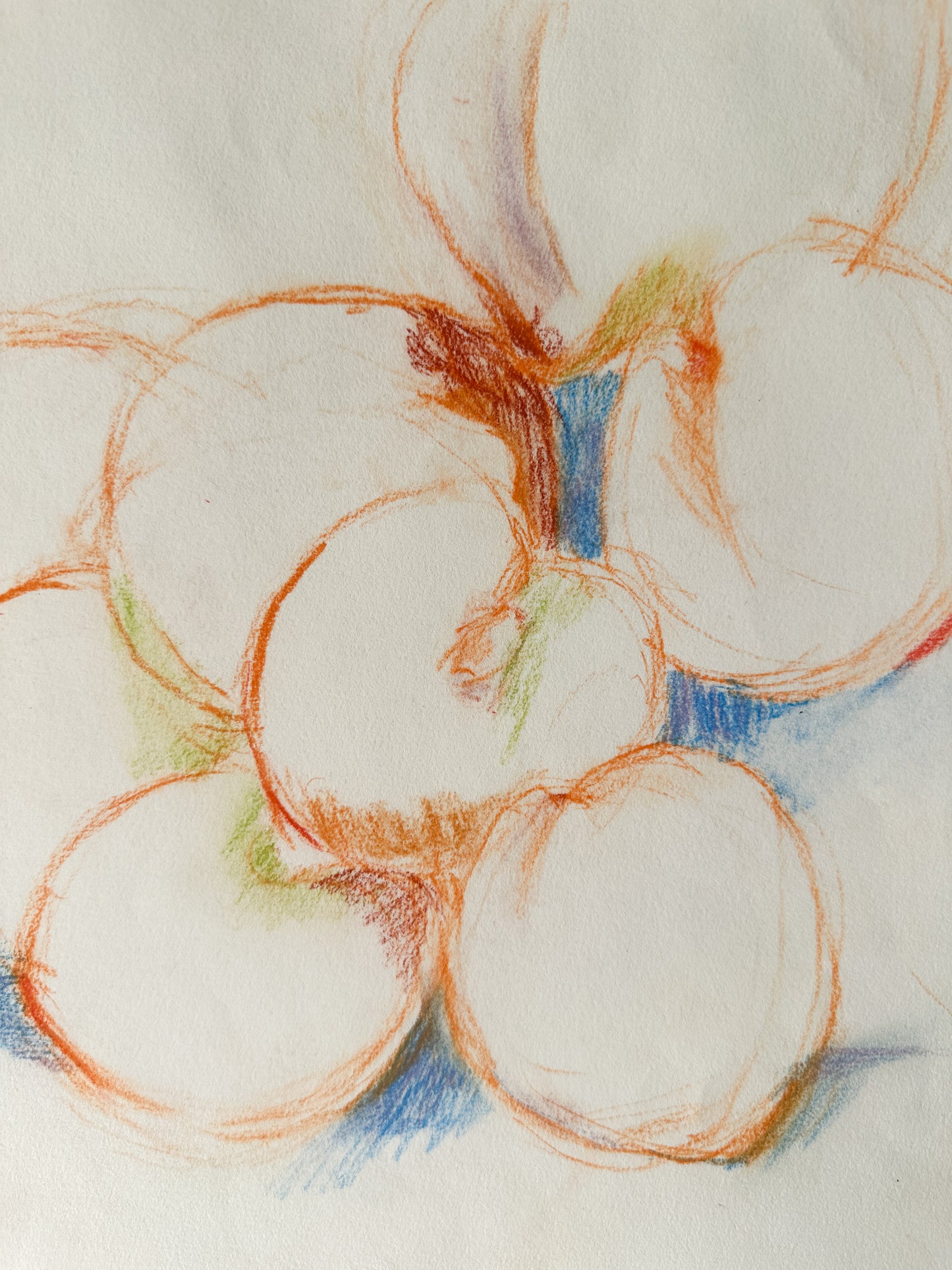 "PALM AND PEACHES FOR MATISSE" Aquatint by Late Artist, Jane Matteson (22.5” W 11” H)