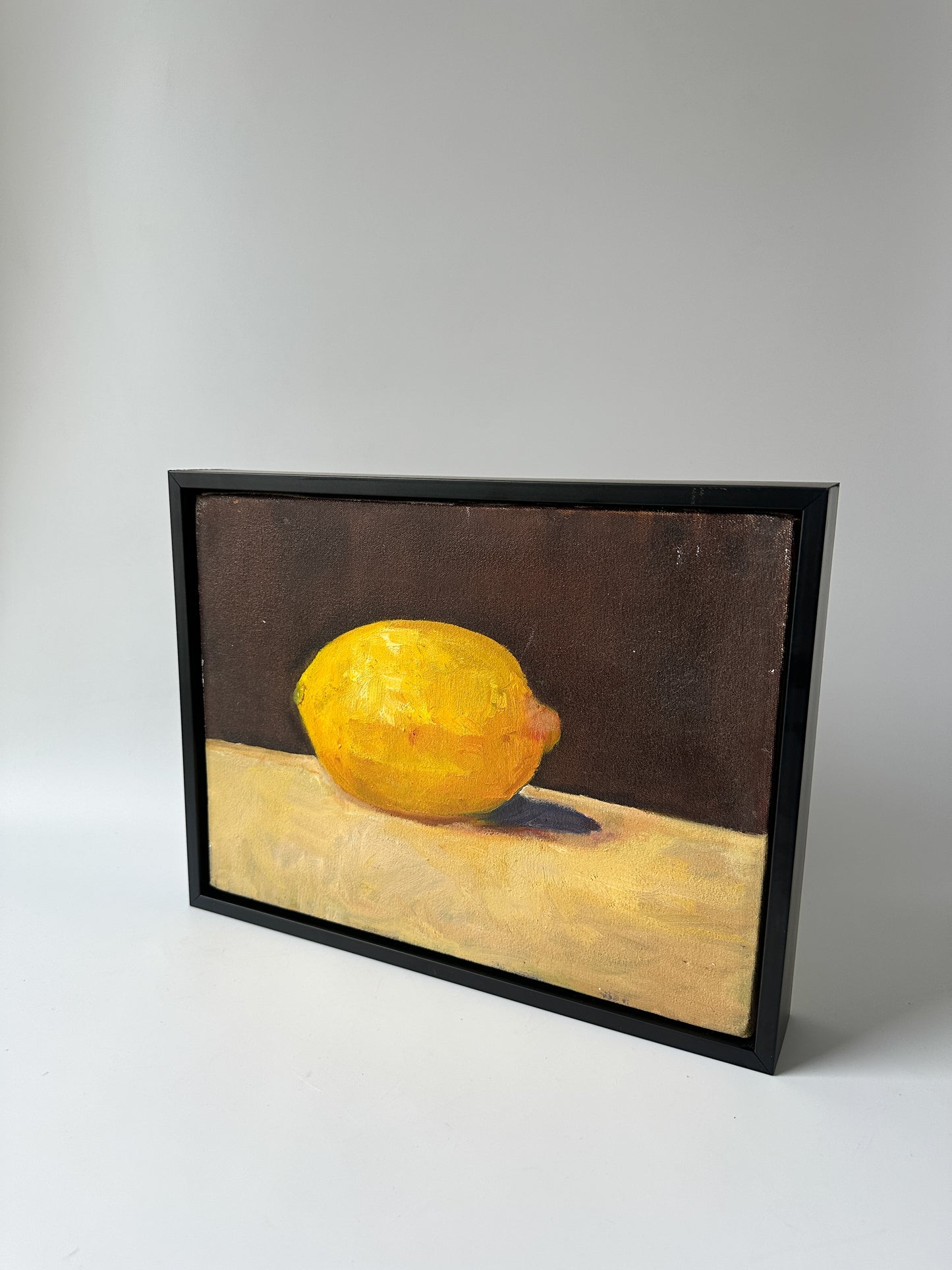 Lemon Still Life Oil Painting (12.75 W x 10.875"H)