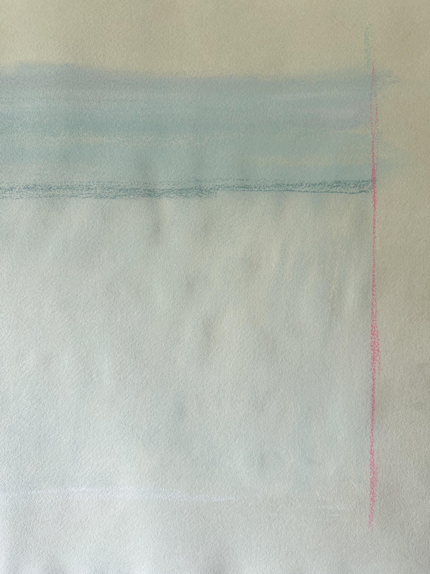 Aquamarine Abstract Sky - Pastel by Jane Matteson (31"W x 21”H)