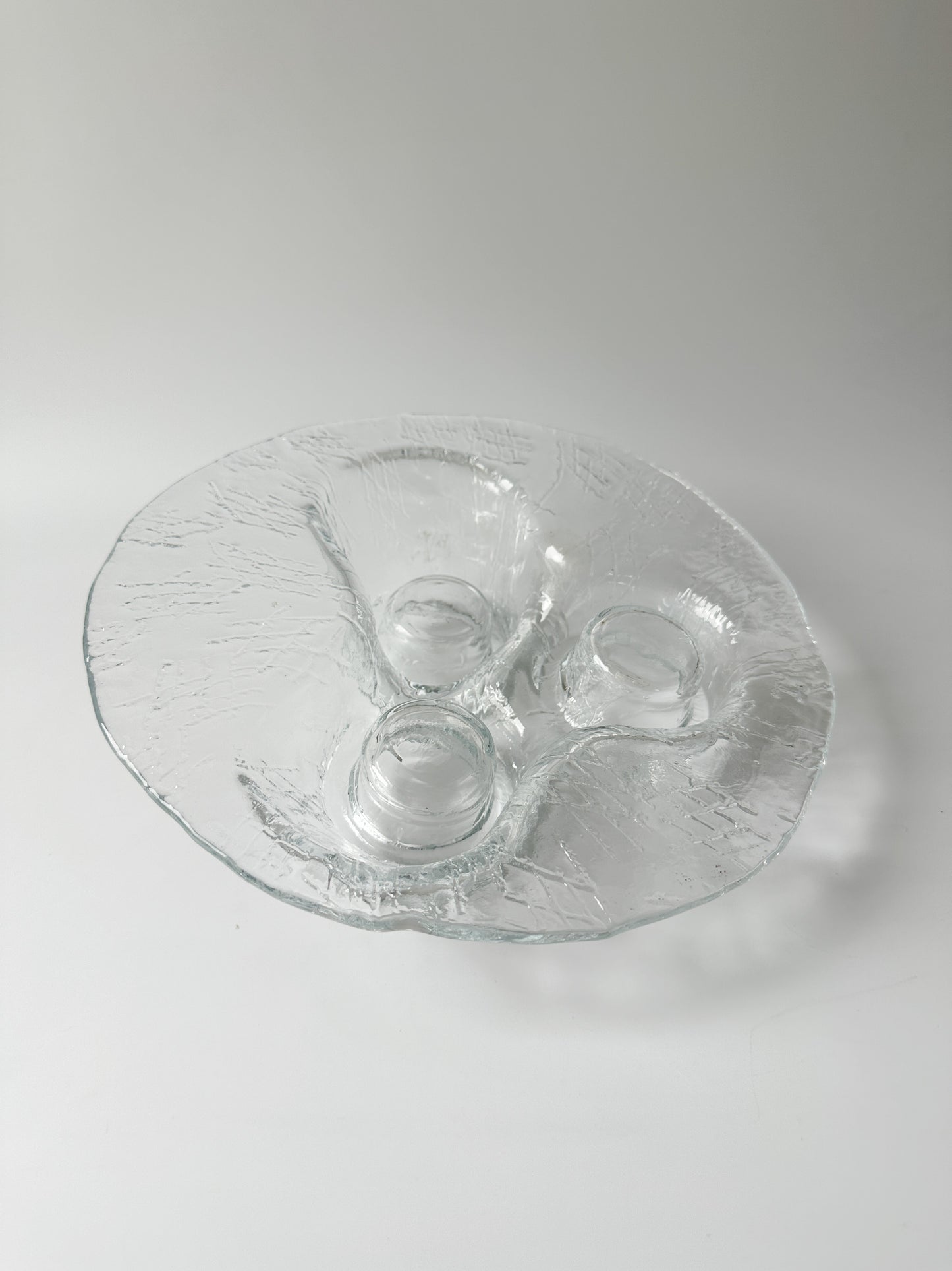 Vintage Muurla Volcano Glass Tea Light Candle Holder