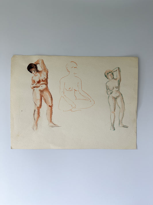 SERIES: Watercolor Nudes by Jane Matteson