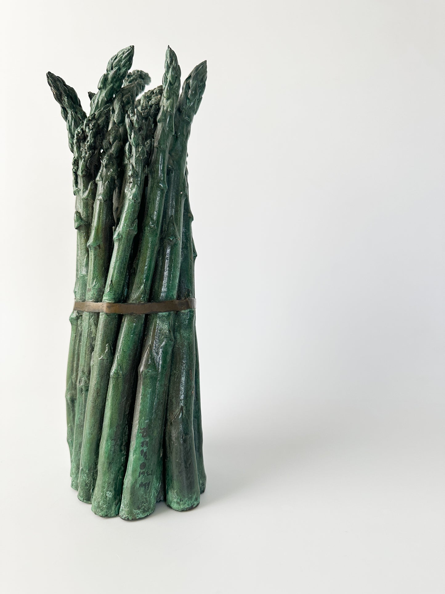 Donald L. Reed Bronze Asparagus Sculpture (signed) Heavy