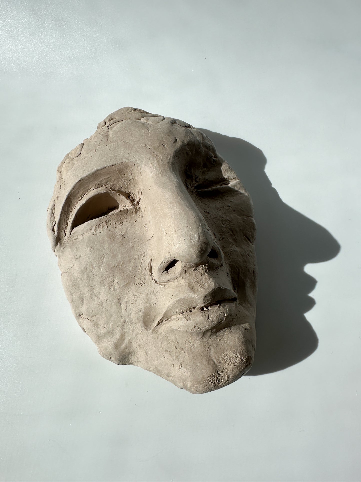 Clay Face Sculpture