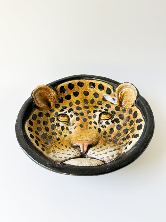 Vintage Italian Terracotta Jaguar Bowl