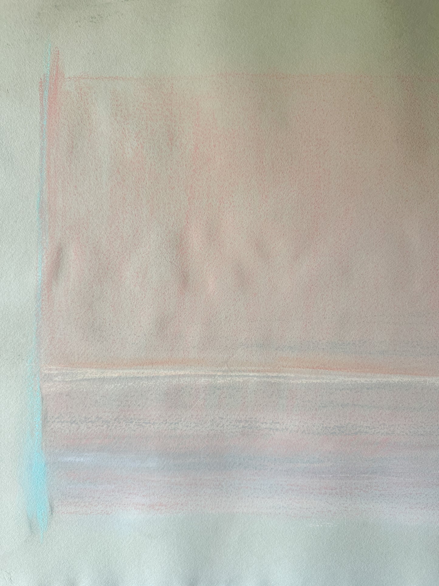 Pink Blush Abstract Sky - Pastel by Jane Matteson (31"W x 21”H)