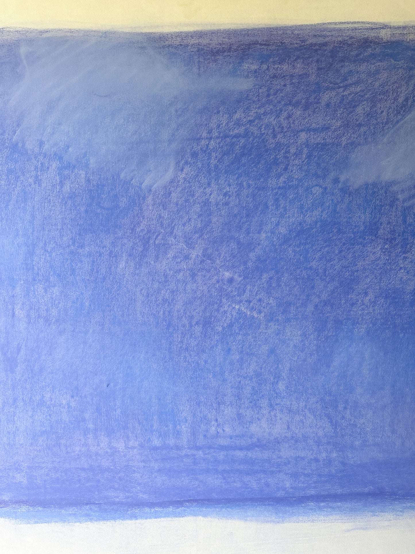 Sky Blue Abstract Clouds - Pastel by Jane Matteson (40"W x 26"H)