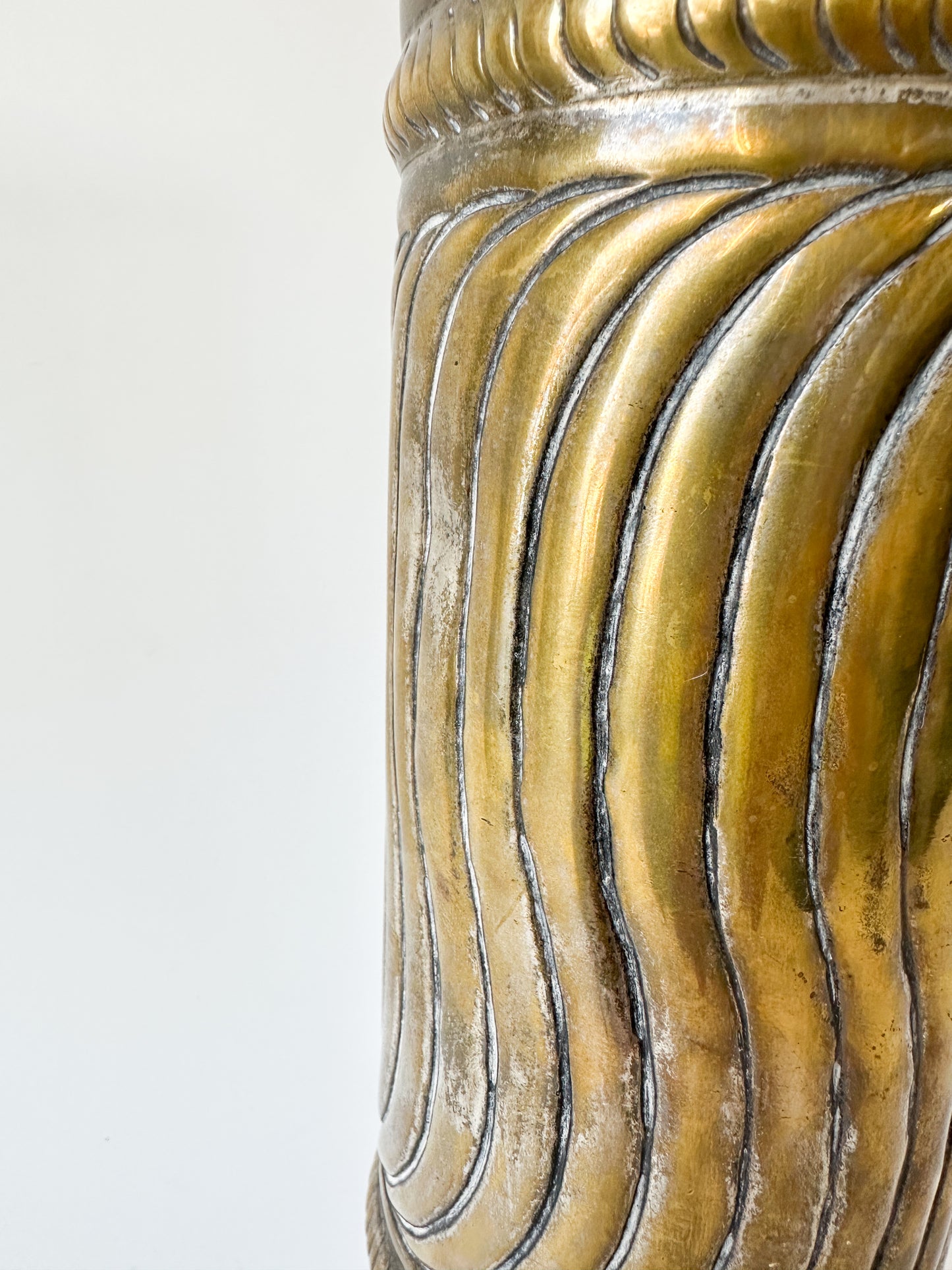 Brass Pillar Candle Holder