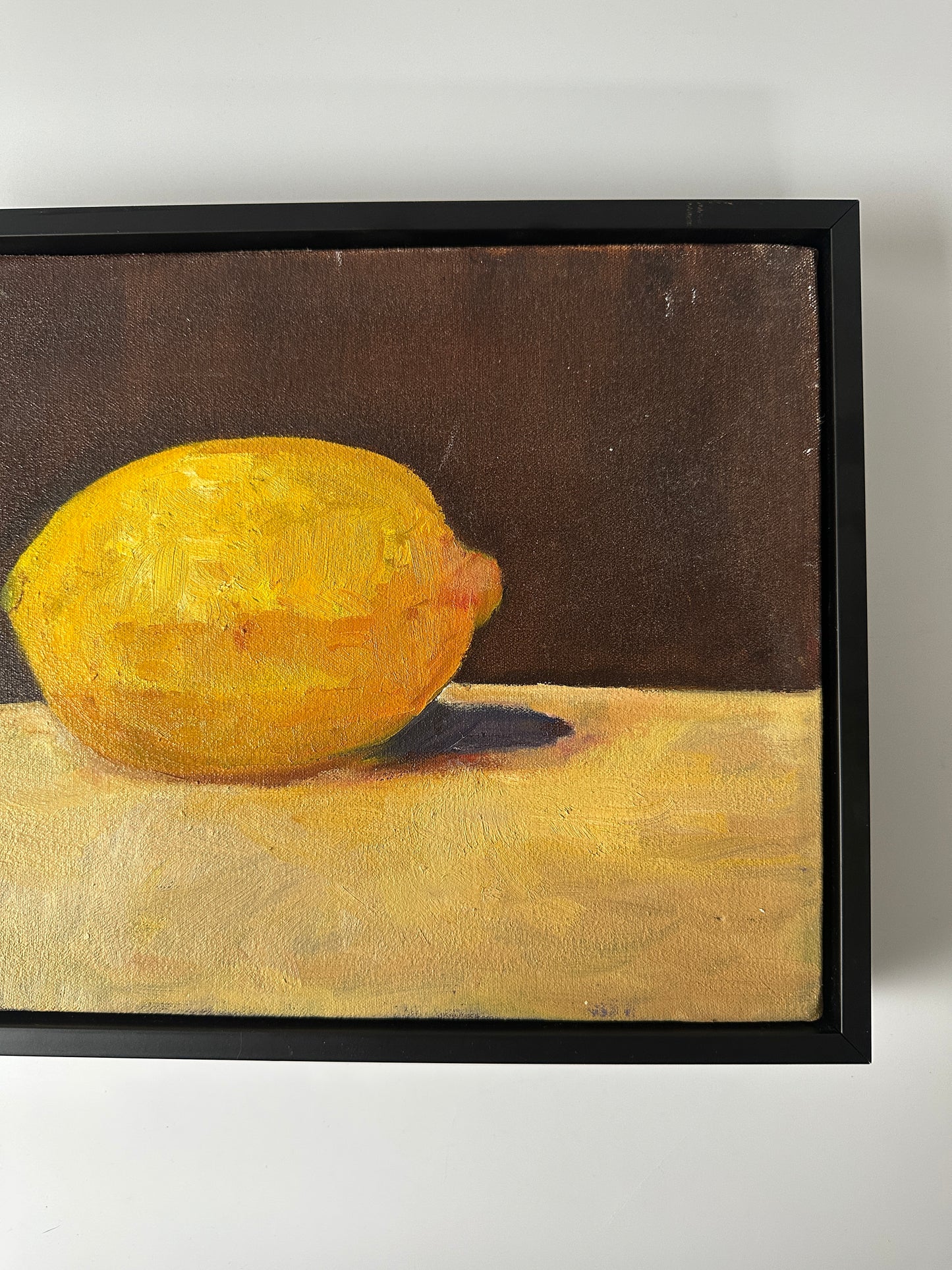 Lemon Still Life Oil Painting (12.75 W x 10.875"H)