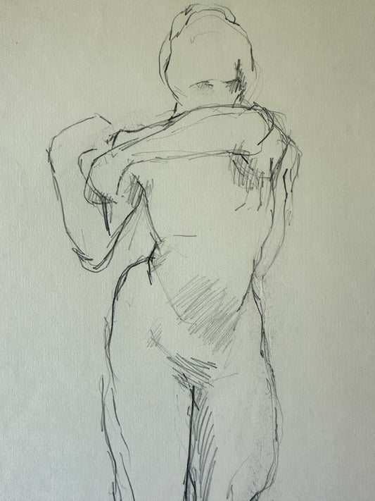 Stretch - Sketch by Jane Matteson (12”W x 14” H)