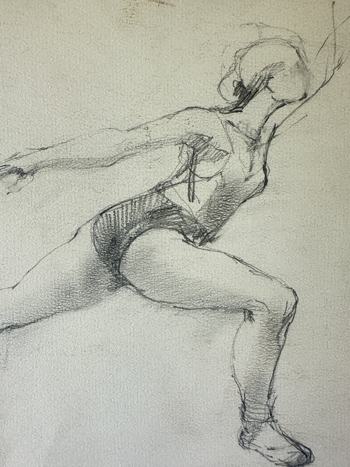 Ballet Dancer Pencil Drawing by Jane Matteson (11.5"W x 8.75"H)