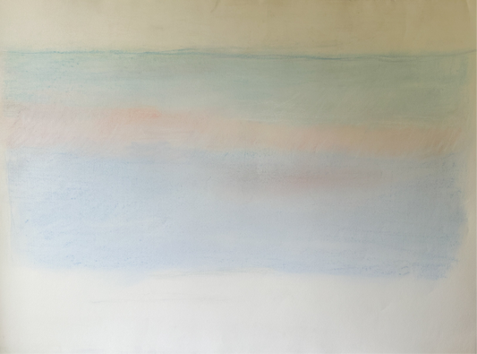 Light Pastel Colors in the Sky Abstract - Pastel by Jane Matteson (41”W x 29.5”H)