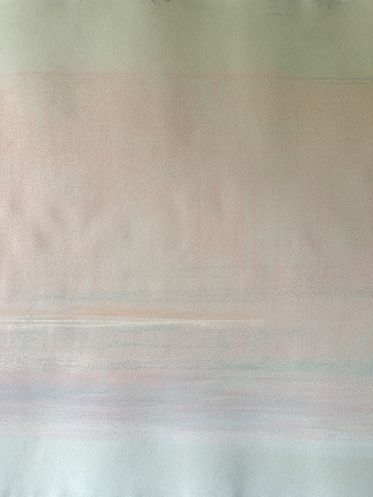 Pink Blush Abstract Sky - Pastel by Jane Matteson (31"W x 21”H)