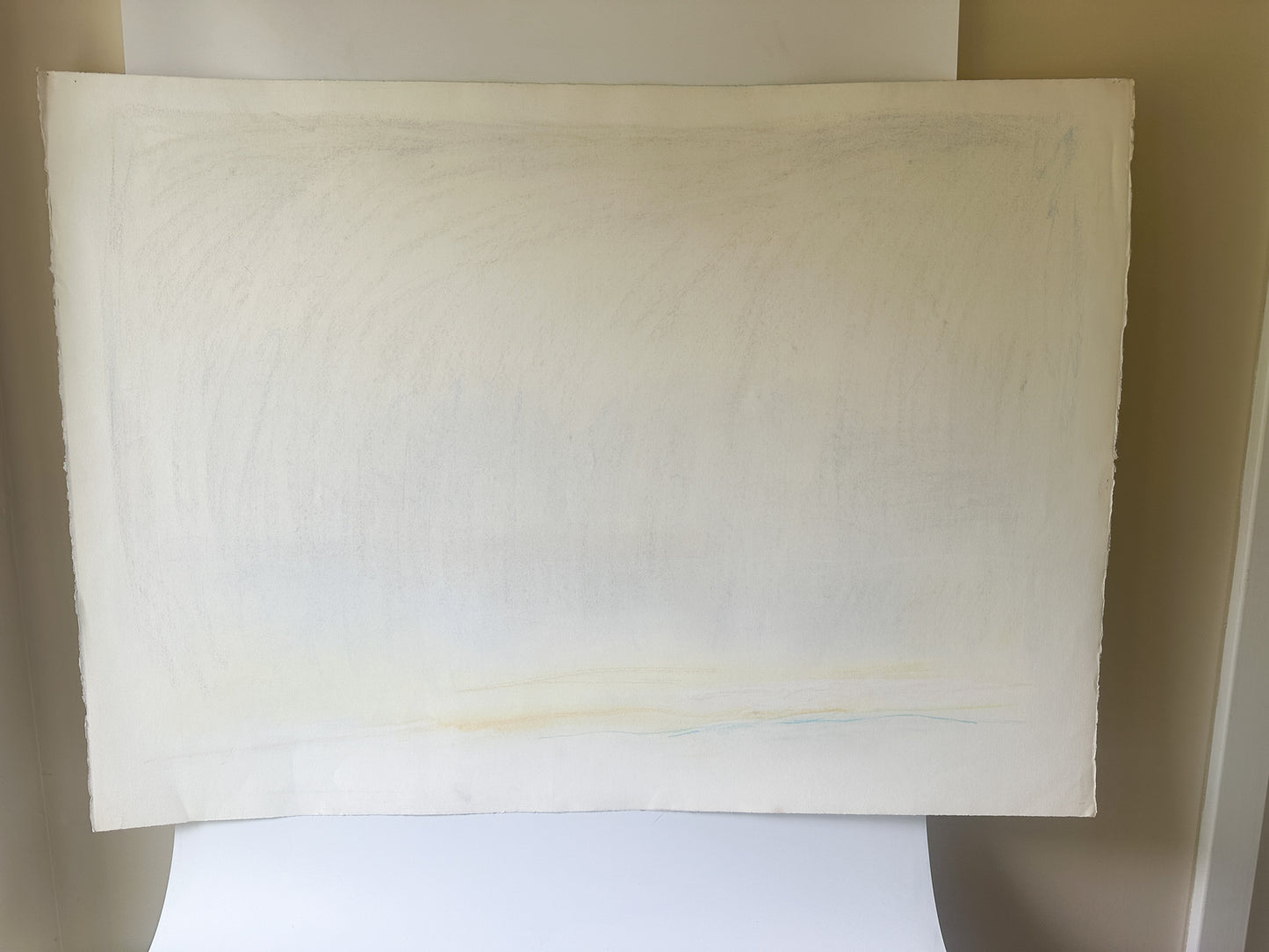 Whisper Light Sky Abstract - Pastel by Jane Matteson (41”W x 29.5”H)