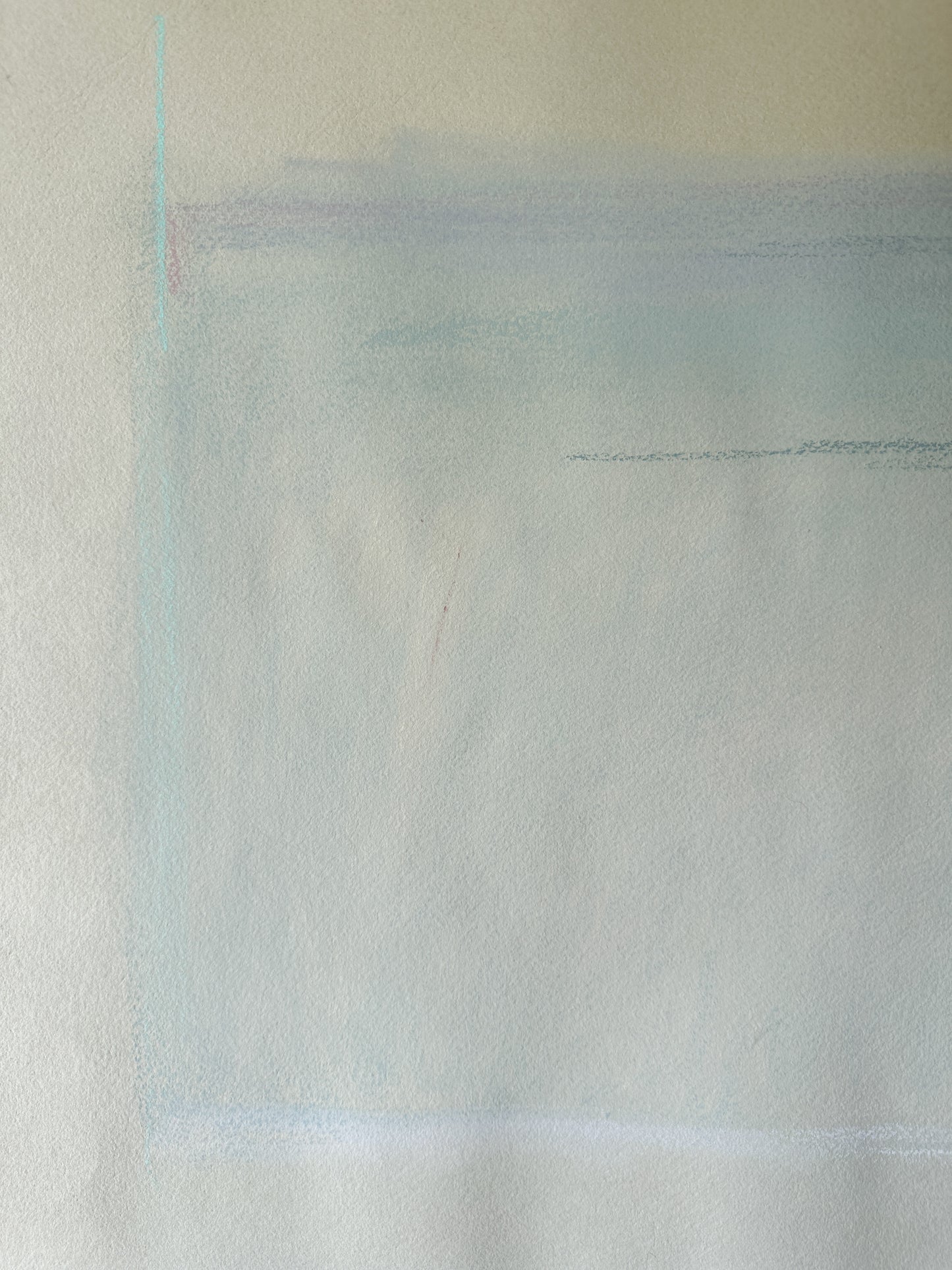 Aquamarine Abstract Sky - Pastel by Jane Matteson (31"W x 21”H)