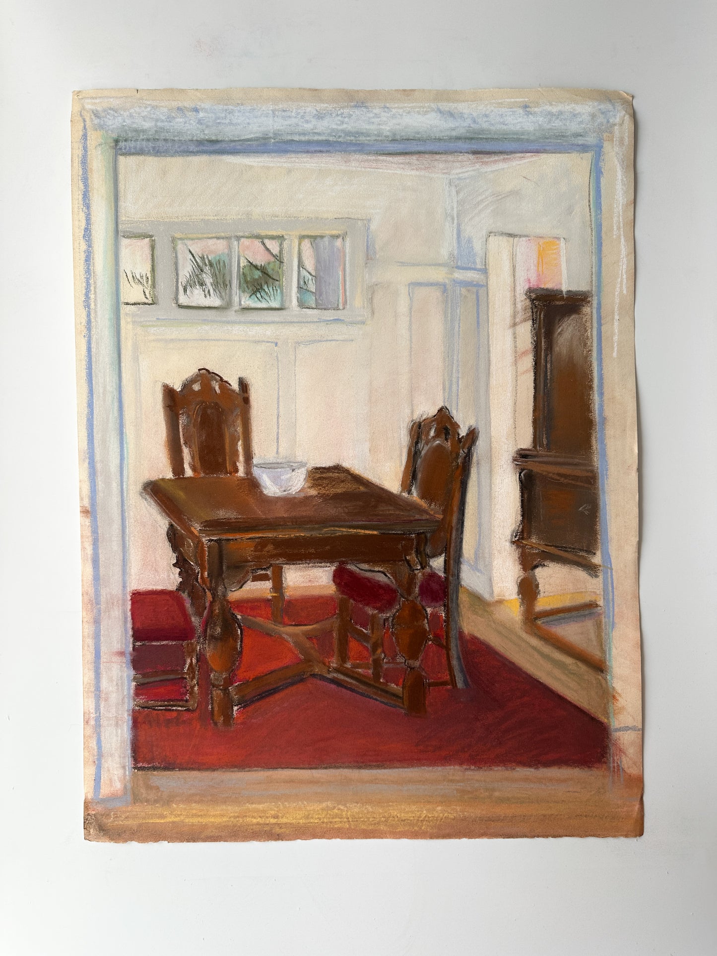 Craftsman Dining Room - Pastel by Jane Matteson (19"W x 25"H)