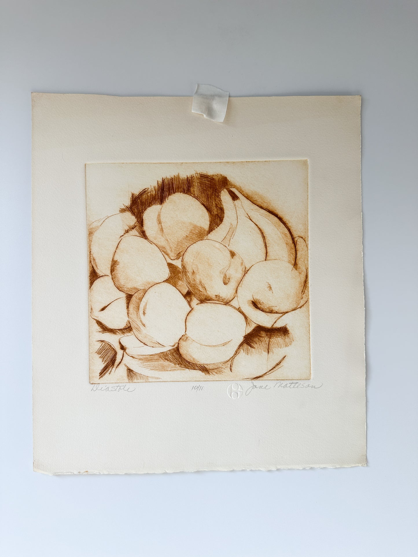 “DIASTOLE” Etching by Late Artist Jane Matteson