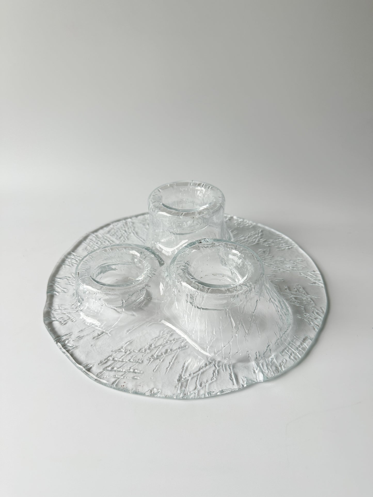 Vintage Muurla Volcano Glass Tea Light Candle Holder