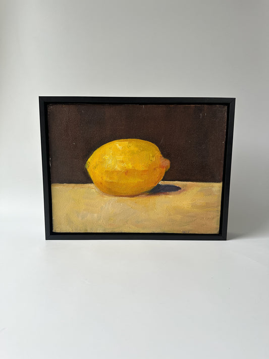 Lemon Still Life Oil Painting (12.75 W x 10.875"H)