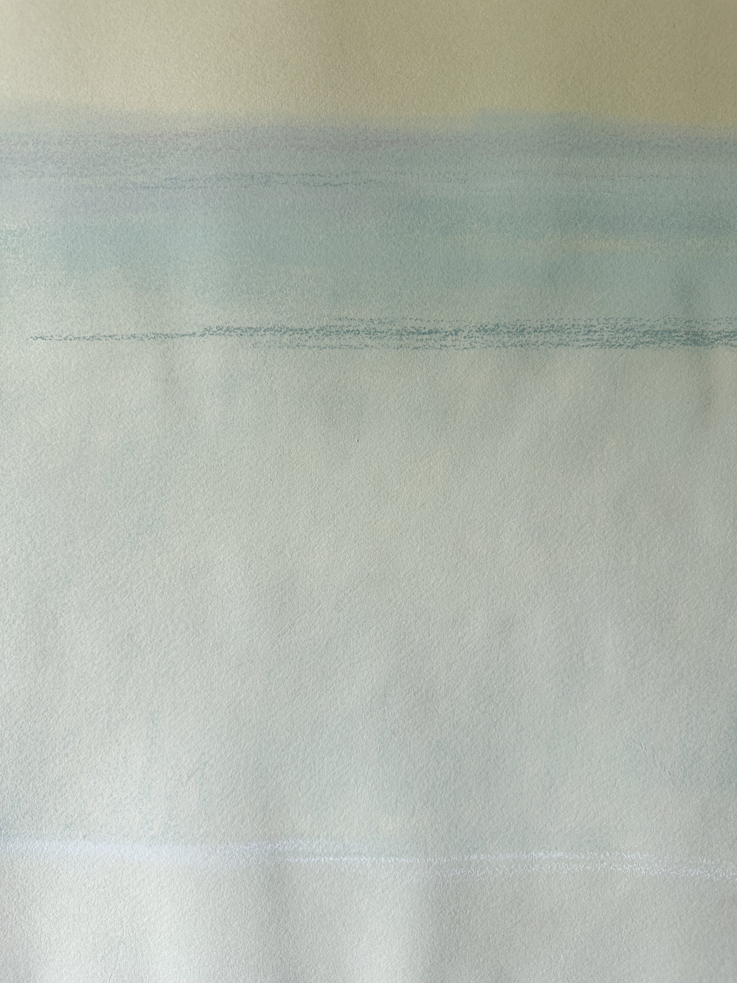 Aquamarine Abstract Sky - Pastel by Jane Matteson (31"W x 21”H)