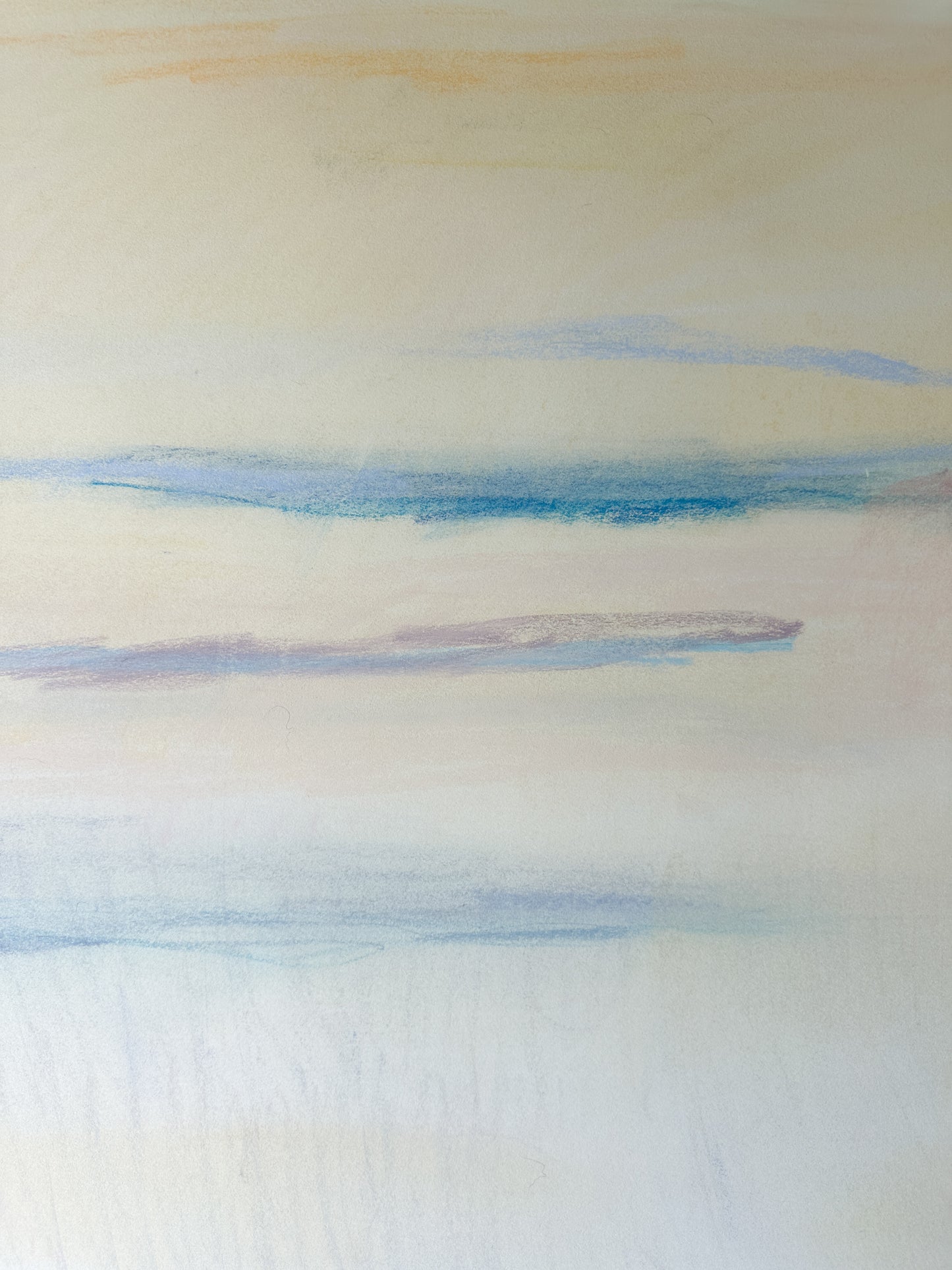 Golden Hour Abstract Sky - Pastel by Jane Matteson (40"W x 26"H)