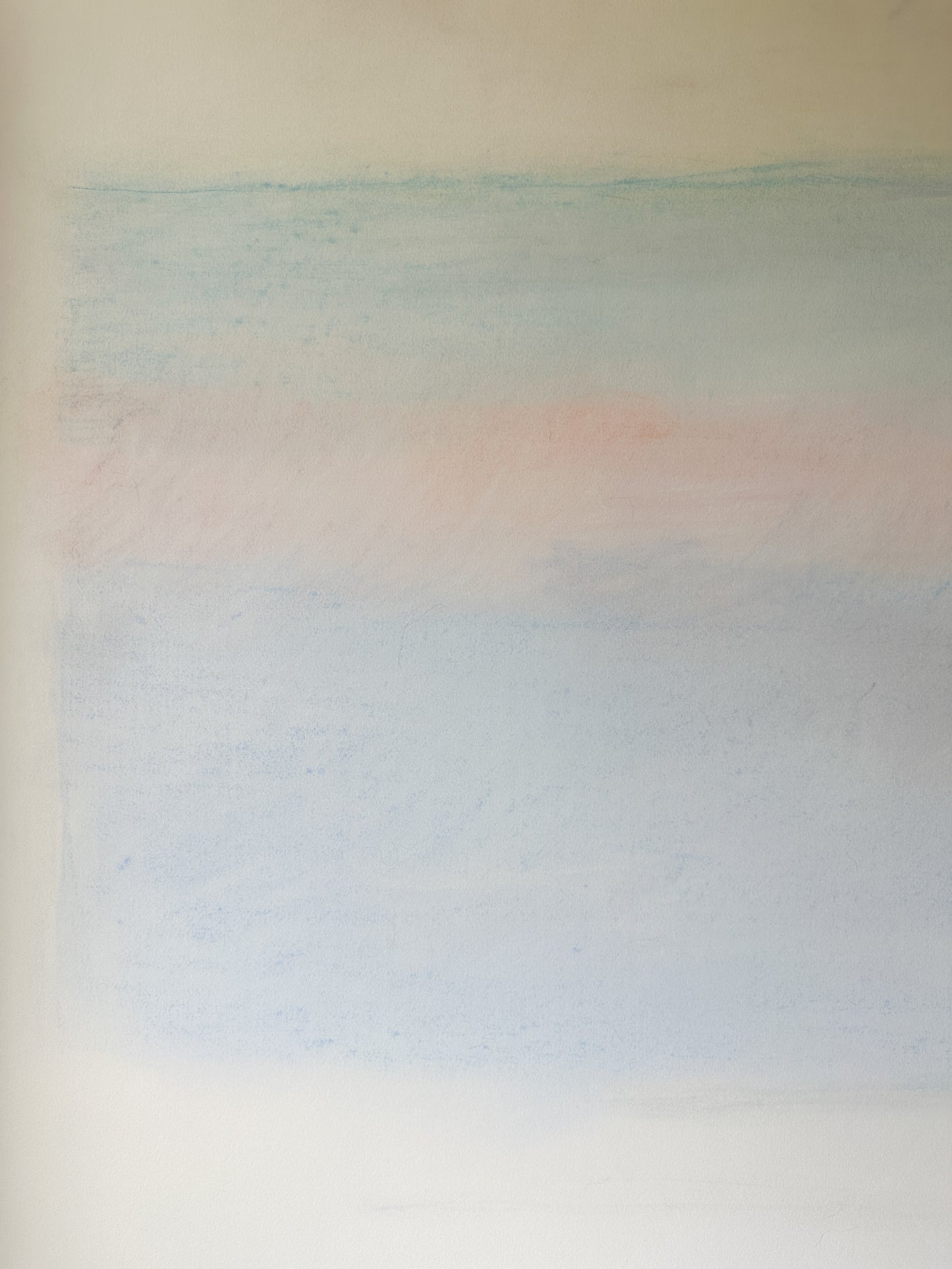 Light Pastel Colors in the Sky Abstract - Pastel by Jane Matteson (41”W x 29.5”H)