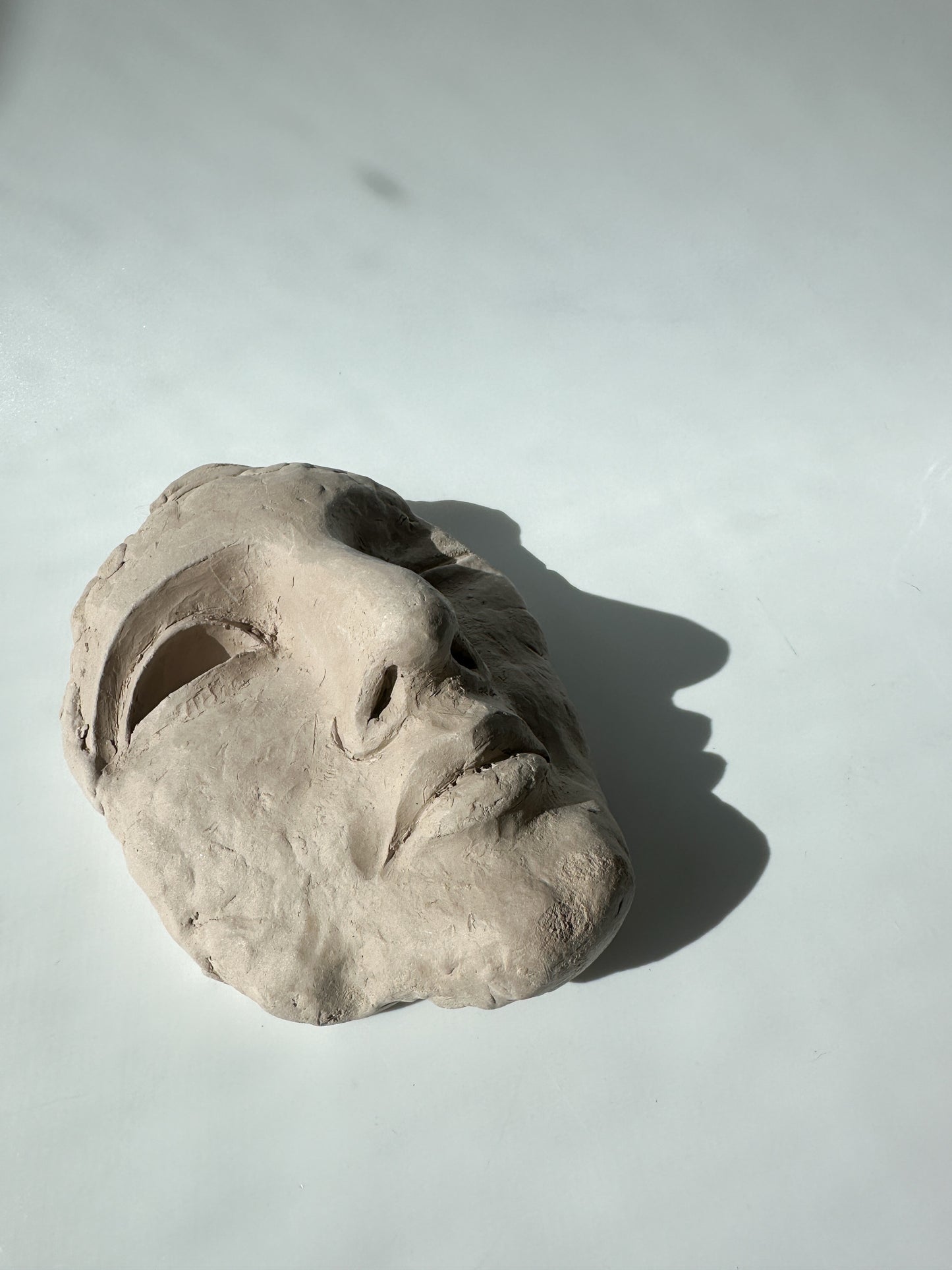 Clay Face Sculpture