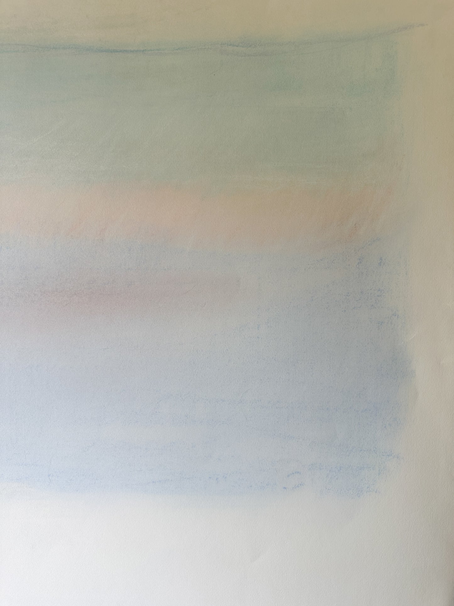 Light Pastel Colors in the Sky Abstract - Pastel by Jane Matteson (41”W x 29.5”H)