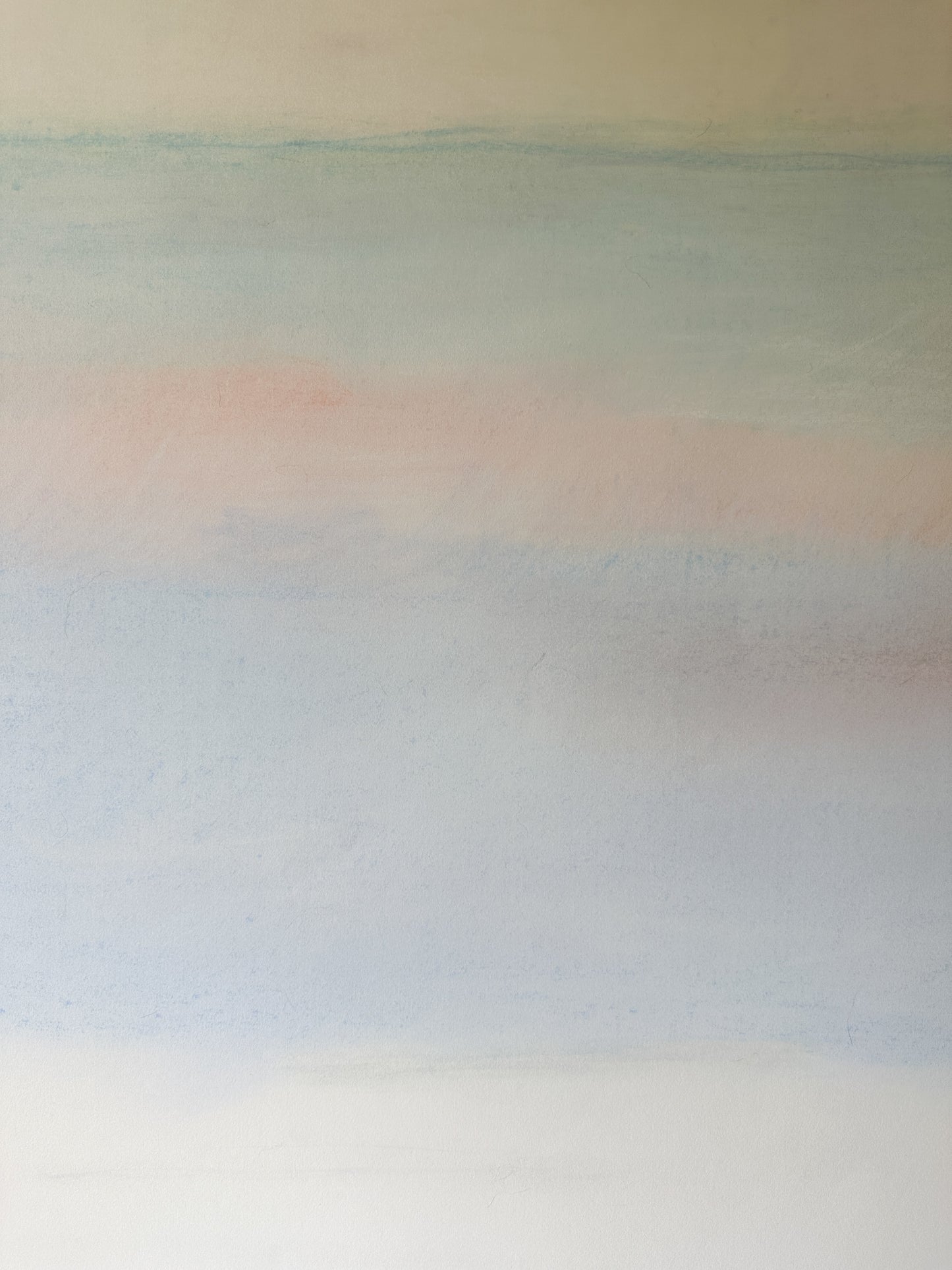 Light Pastel Colors in the Sky Abstract - Pastel by Jane Matteson (41”W x 29.5”H)