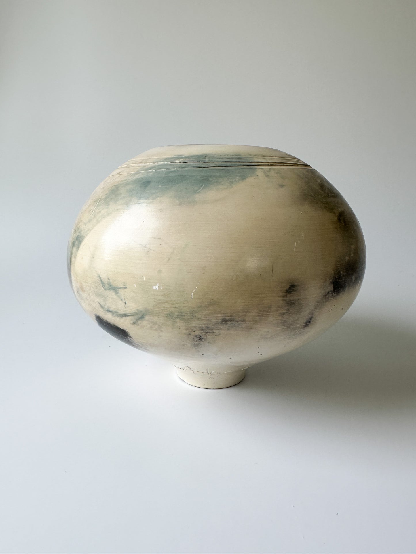 Handmade Raku Ceramic Vessel (signed)