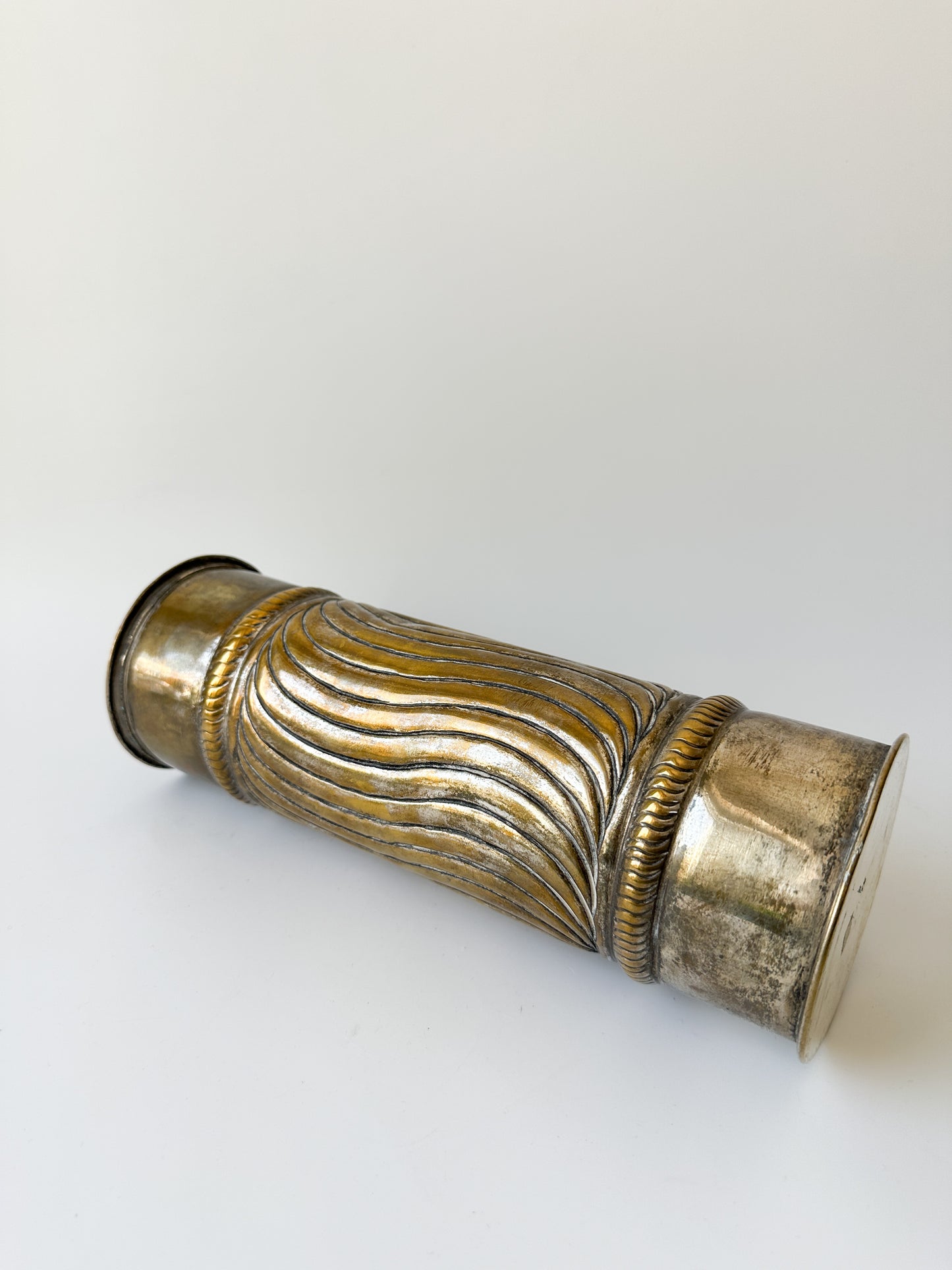 Brass Pillar Candle Holder