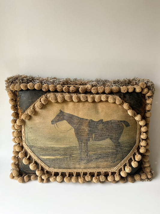 Equestrian Pillow by Pulvermacher Designs New York