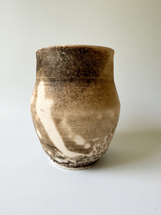 Raku Pottery Vase (signed)