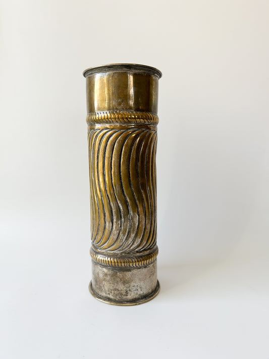 Brass Pillar Candle Holder