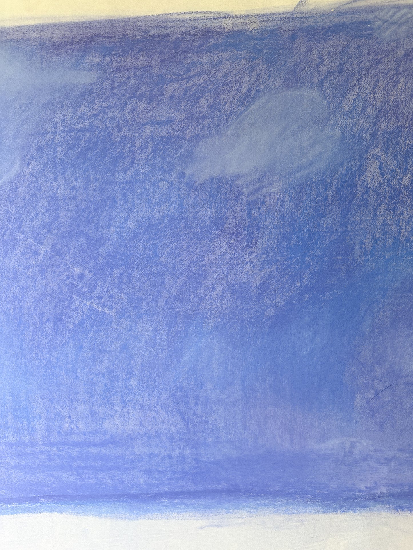 Sky Blue Abstract Clouds - Pastel by Jane Matteson (40"W x 26"H)