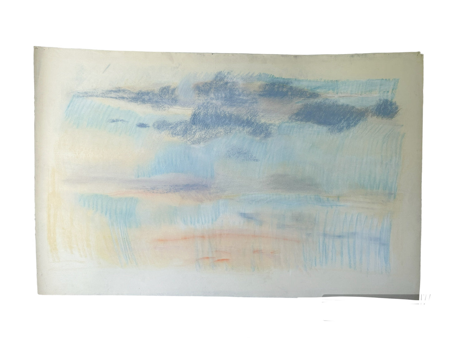 Large Clouds II - Pastel by Jane Matteson (40"W x 26"H)