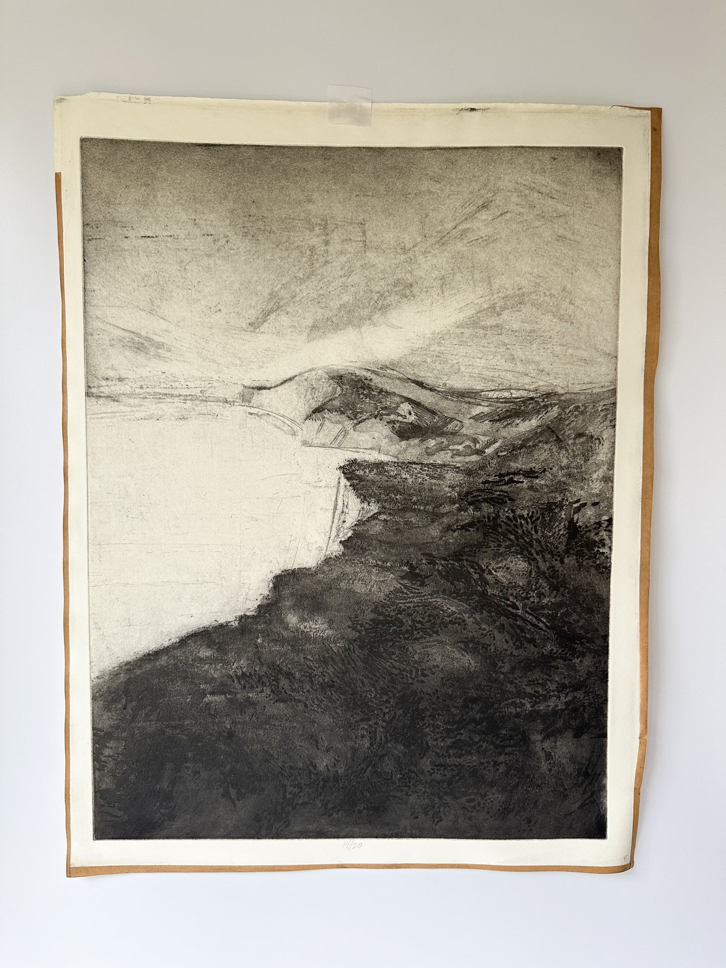 "SEALIGHT AND DOWNS” Aquatint Etching by Late Artist Jane Matteson