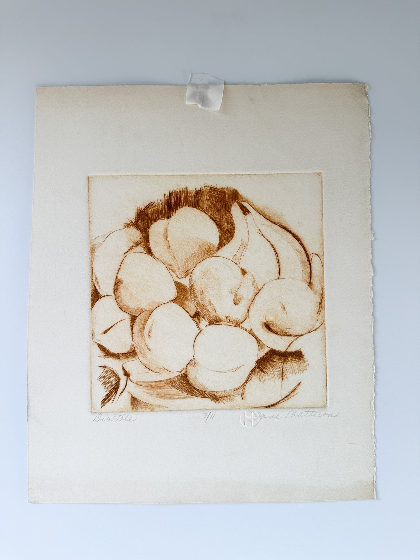 “DIASTOLE” Etching by Late Artist Jane Matteson