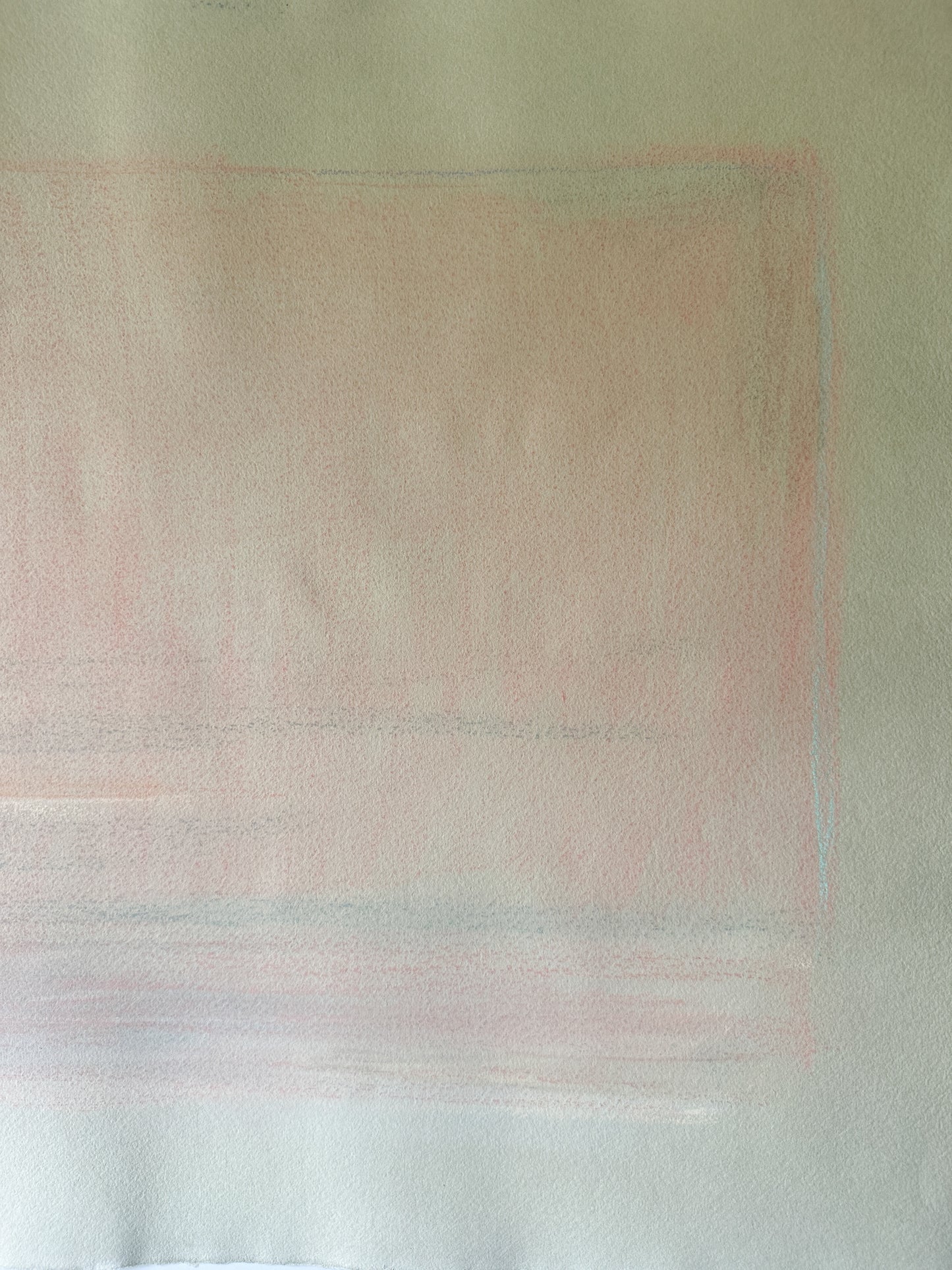 Pink Blush Abstract Sky - Pastel by Jane Matteson (31"W x 21”H)