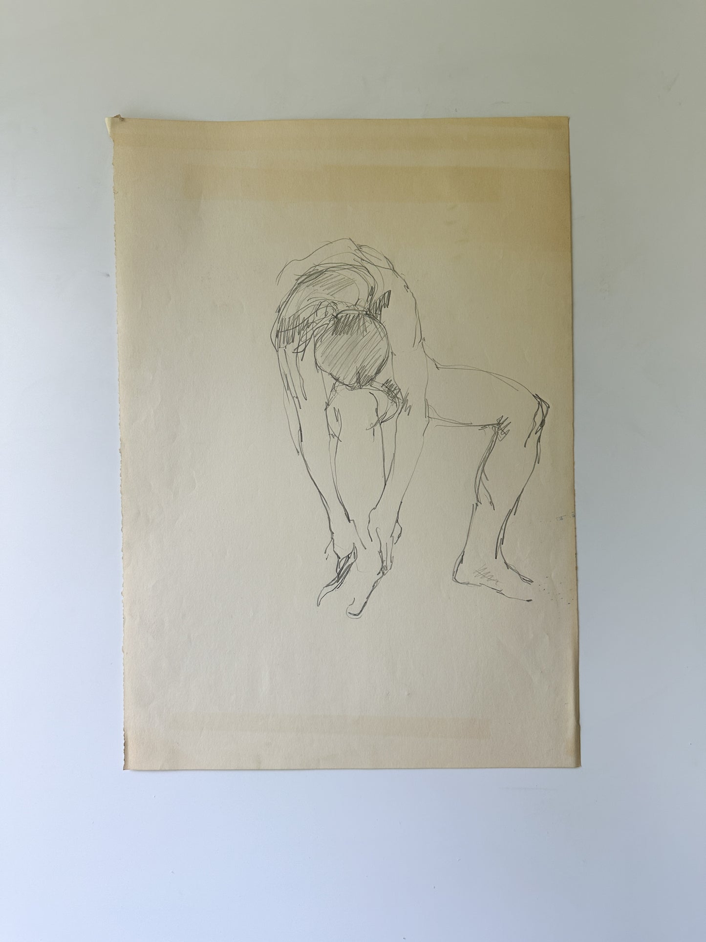 Dancer Pencil Sketch by Jane Matteson (12"W x 18"H)