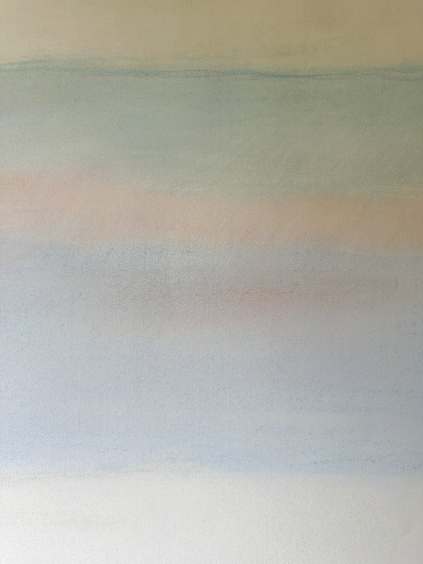 Light Pastel Colors in the Sky Abstract - Pastel by Jane Matteson (41”W x 29.5”H)