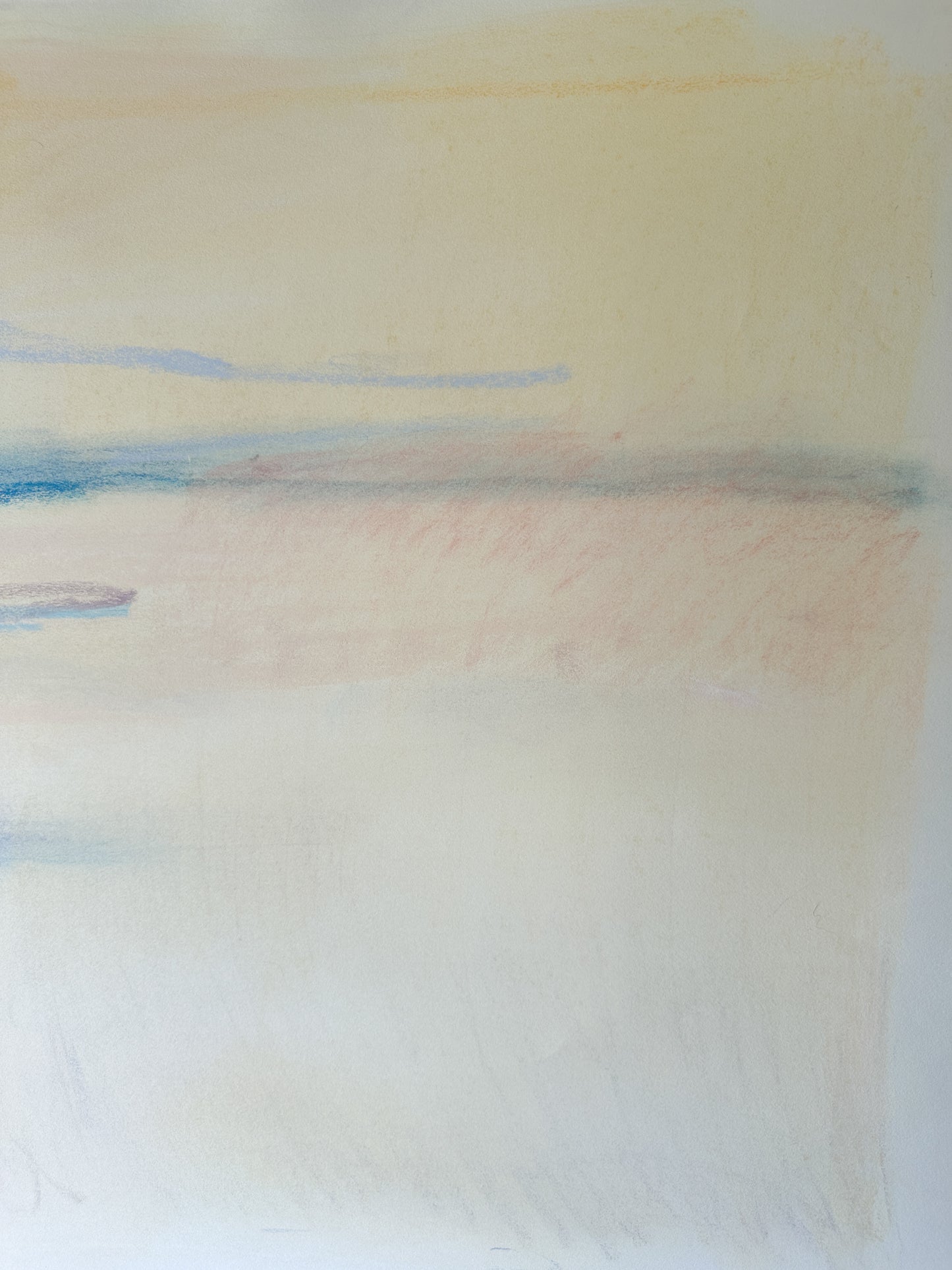 Golden Hour Abstract Sky - Pastel by Jane Matteson (40"W x 26"H)