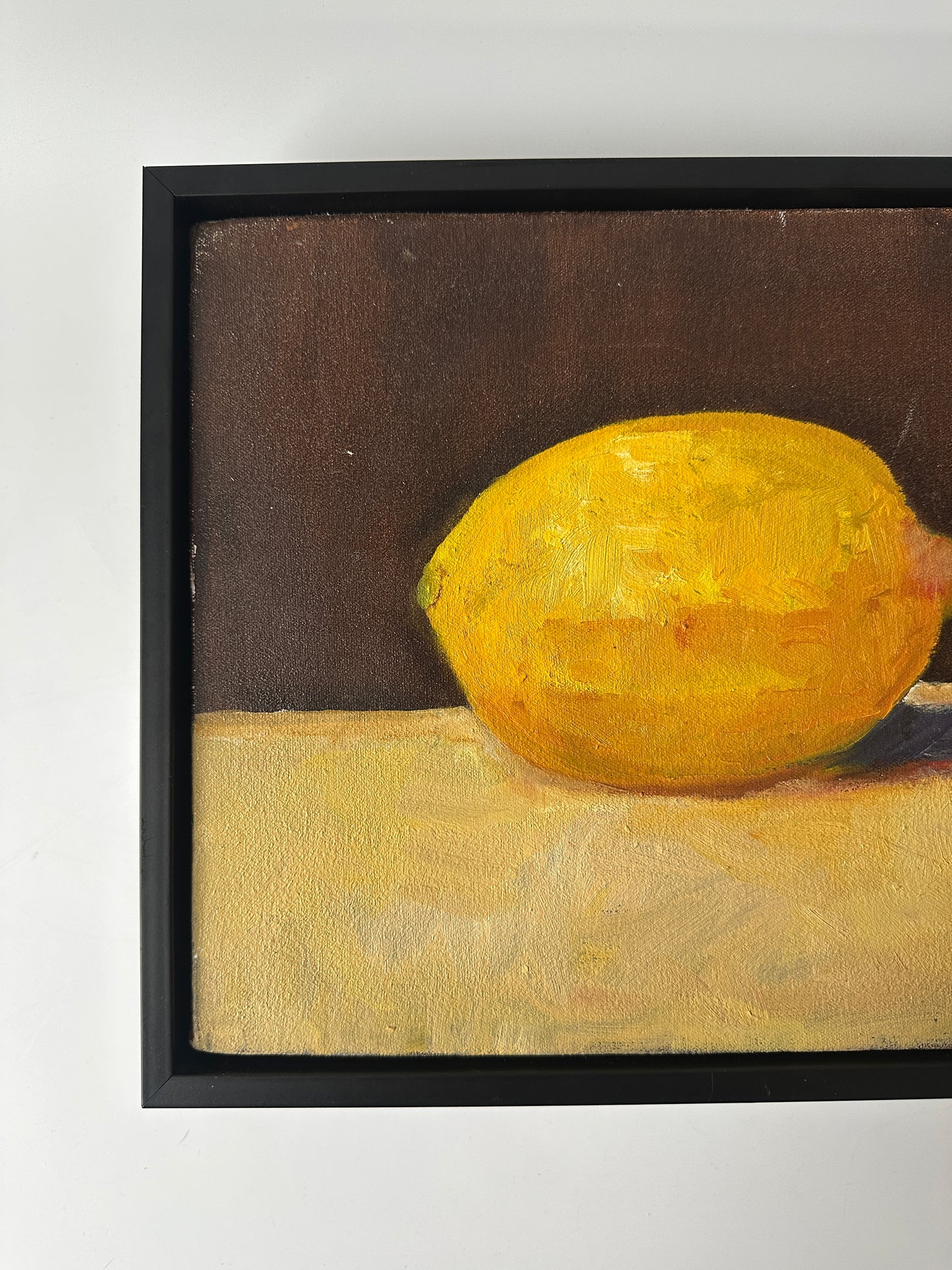 Lemon Still Life Oil Painting (12.75 W x 10.875"H)