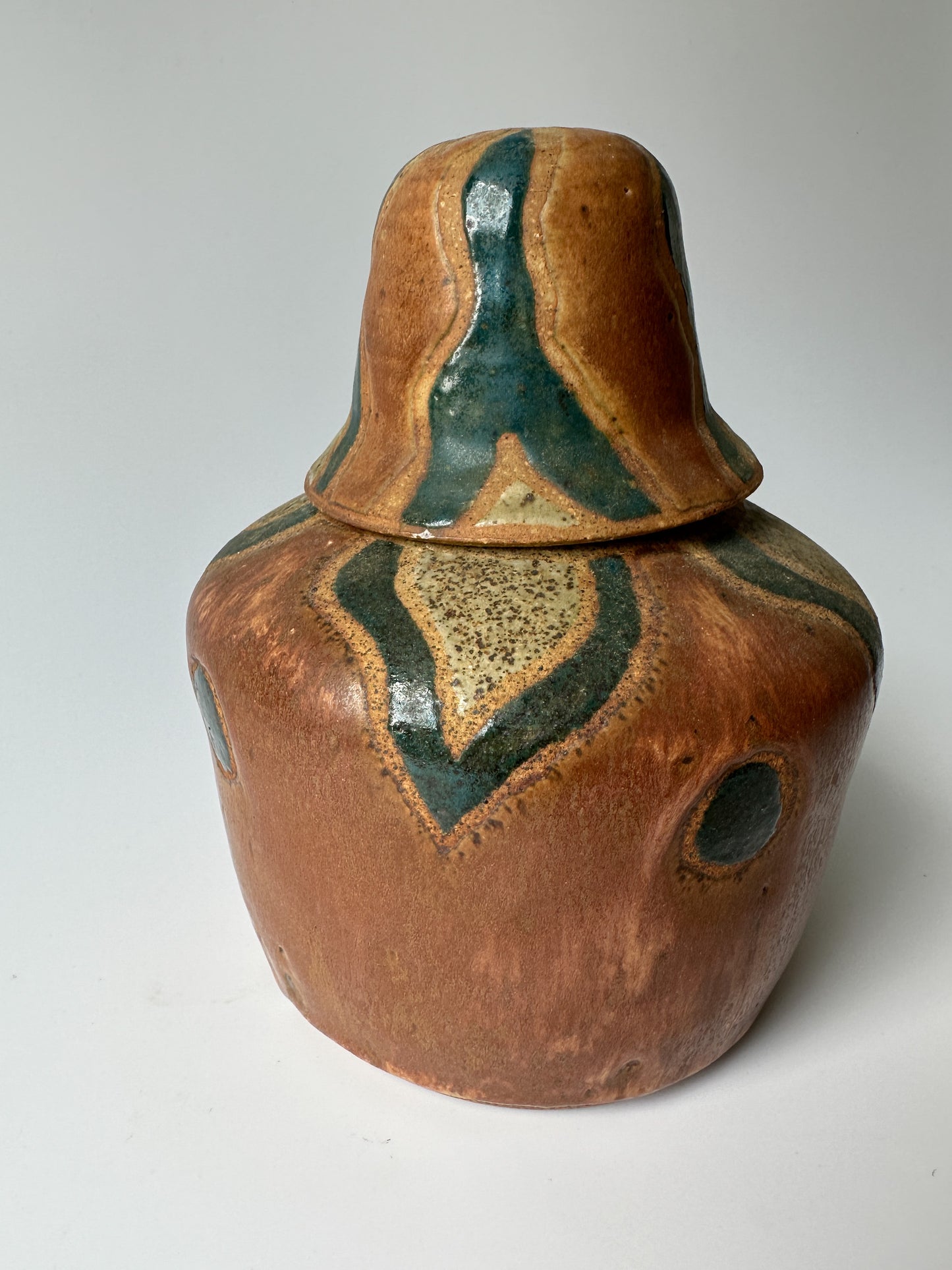 Handmade Earthenware Pot with Lid