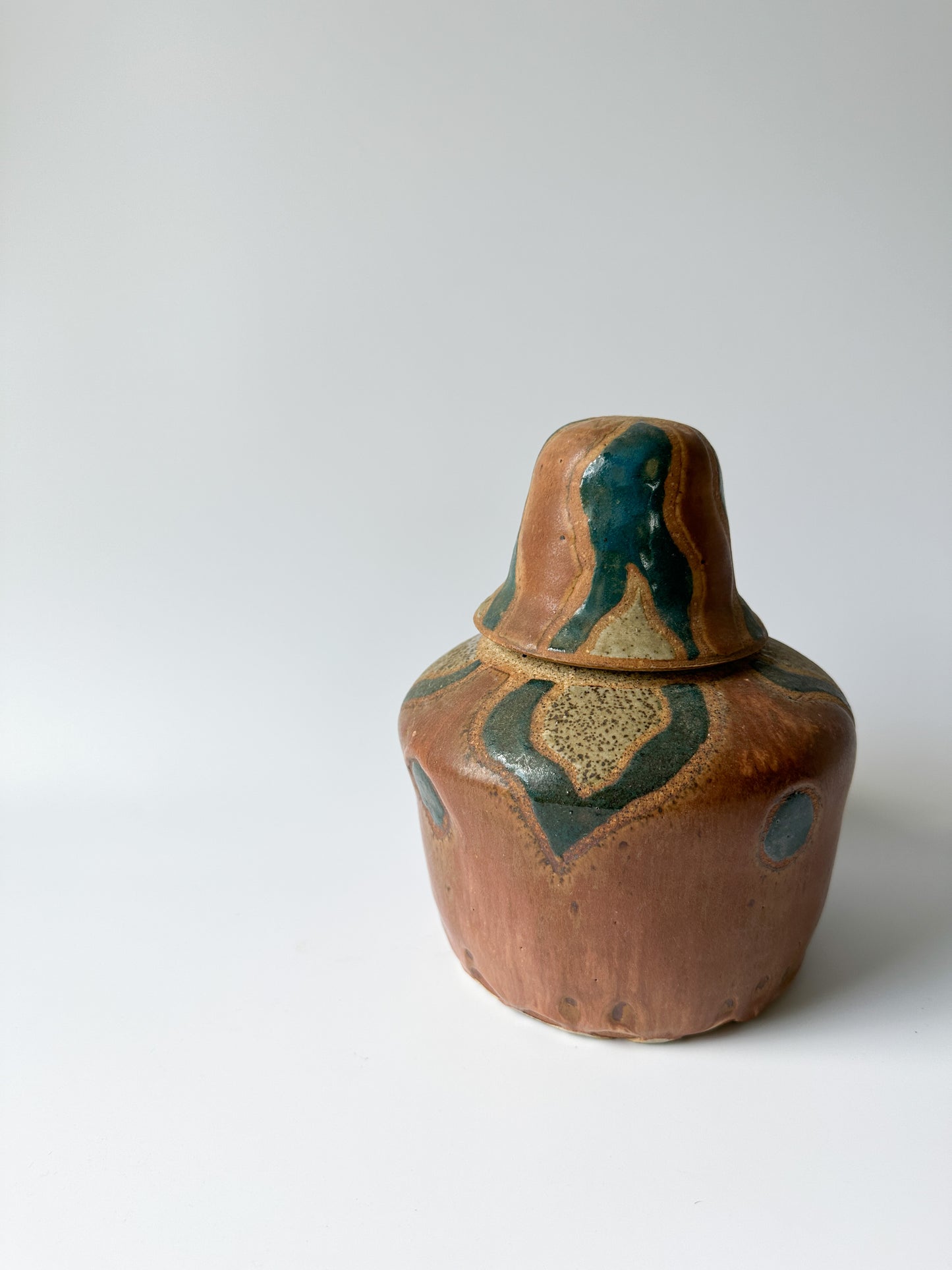 Handmade Earthenware Pot with Lid