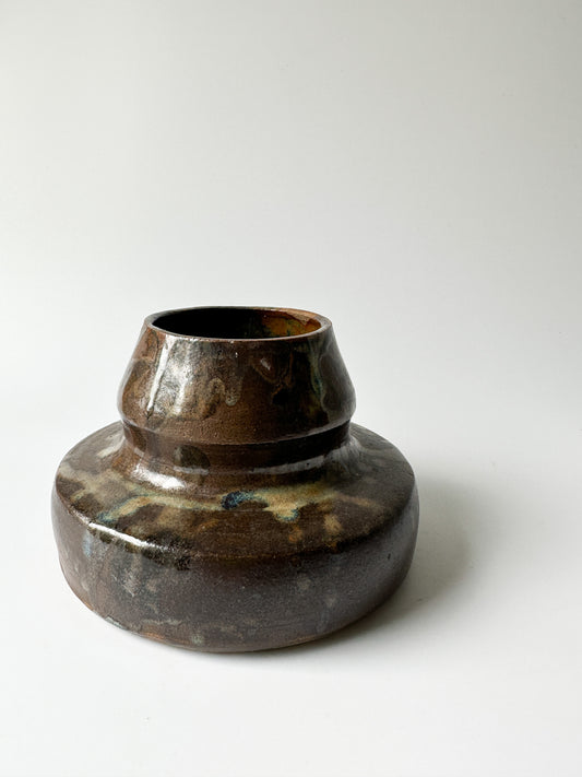 Small Brown Pottery Vase