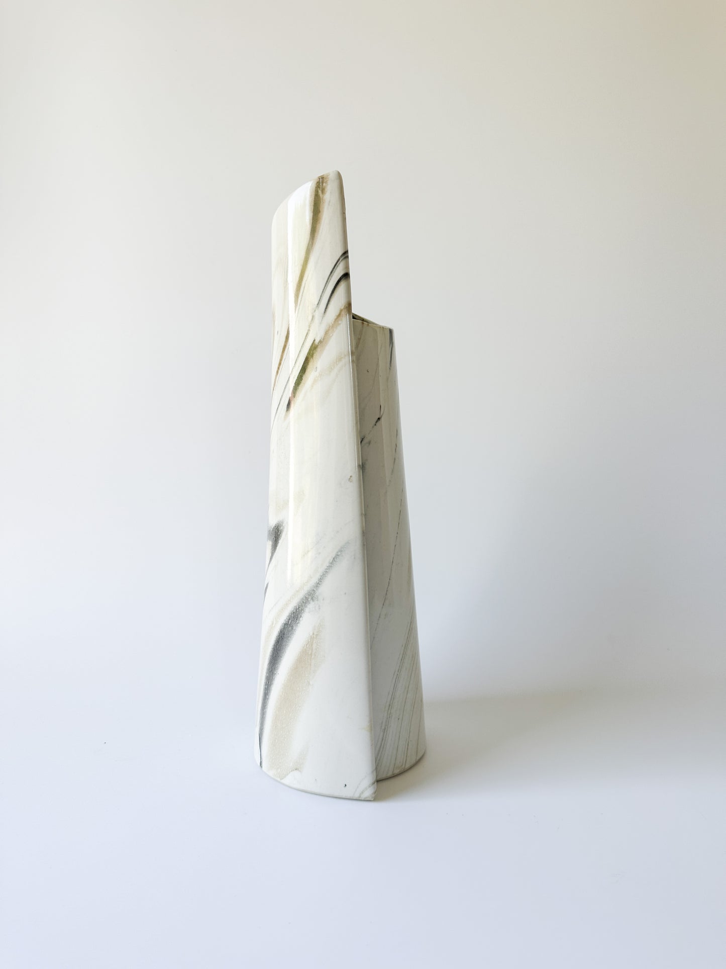 Ceramic Marble Look Vase