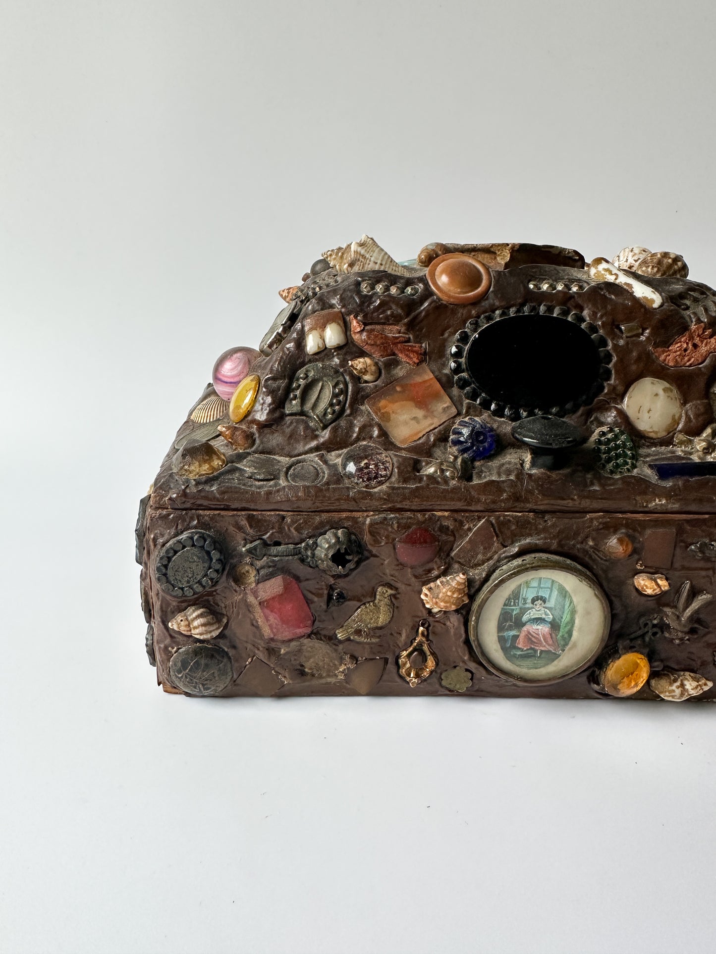 Antique Folk Art Memory Box