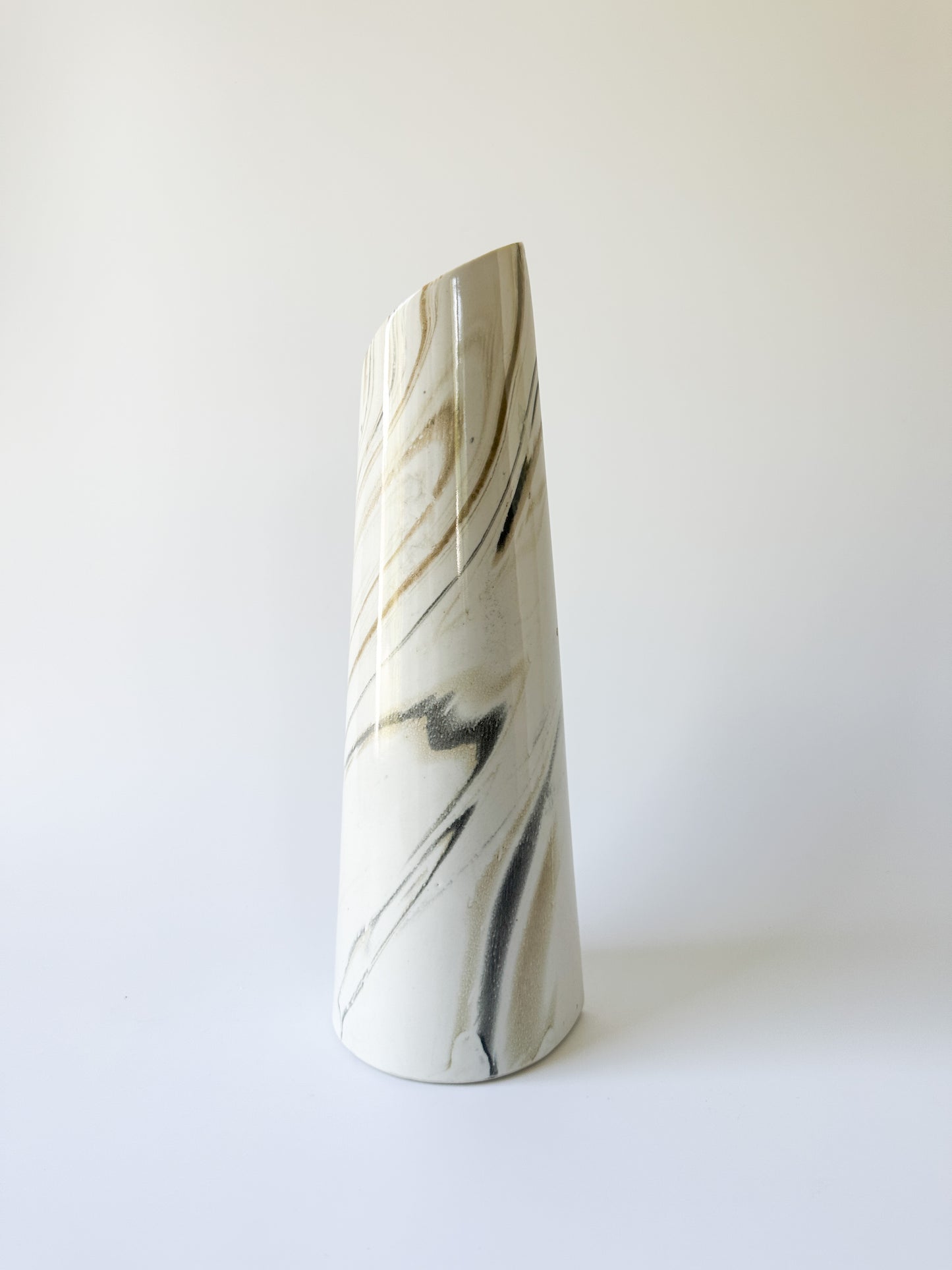 Ceramic Marble Look Vase